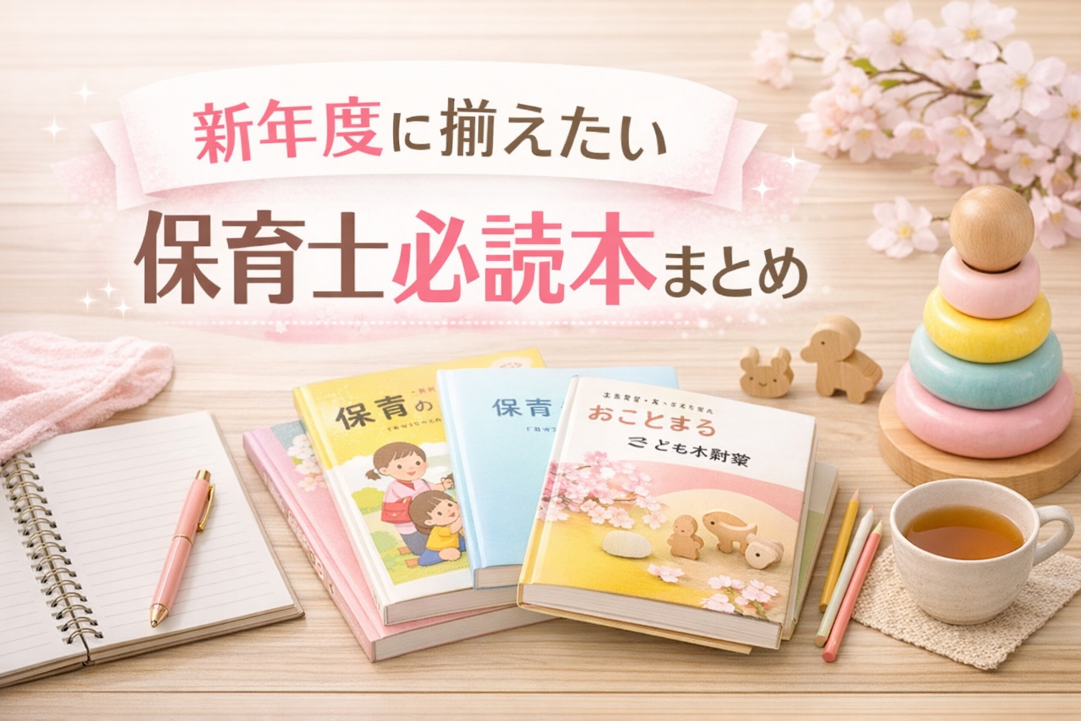新年度に揃えたい保育士必読本まとめ